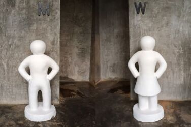 creative Thai bathroom sign